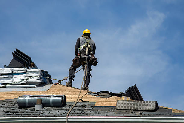 Professional Roof Replacement technician working in Newburgh, NY